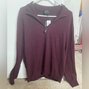 Jos A Bank Burgundy Sweater